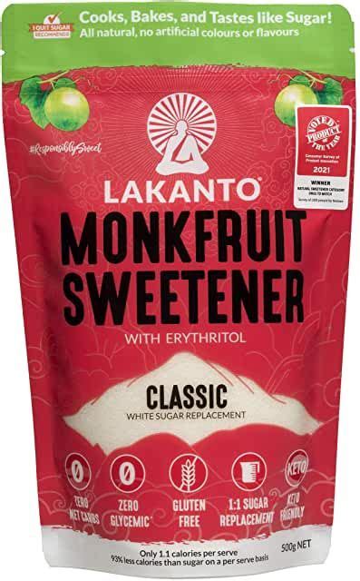 Lakanto Monkfruit Golden Sweetener 30 Packets Artofit