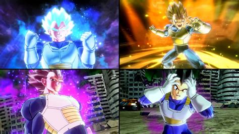 Vegeta All New Animated Transfomations SSJ SSB SSBE Ultra Ego Dragon