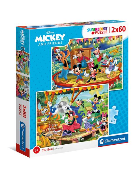 Disney Mickey and Friends - 2x60 pcs - Supercolor Puzzle - Clementoni