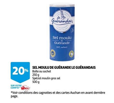 Promo Sel Moulu De Gu Rande Le Gu Randais Chez Auchan