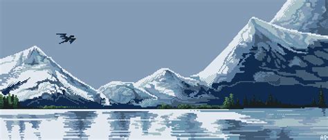 Pixel Mountain By E Pona On Deviantart