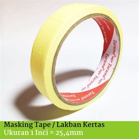 Masking Tape Inci Yard Meter Lakban Kerta Solasi Kertas