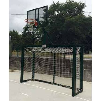 Porterías Futbol Sala Balonmano con Canasta Mini Basket Deportes