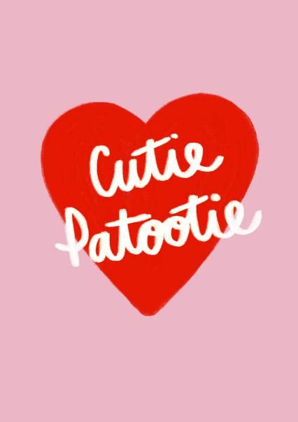 Cutie Patootie Valentines Card Thortful