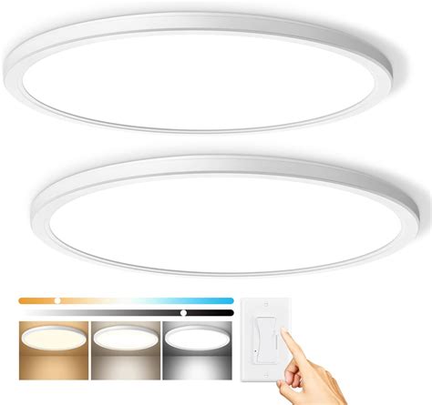 Super Slim Lm Inch Led Ceiling Lights Flush Mount Dimmable K