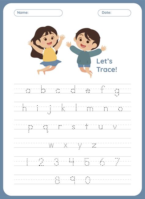 5 Best Free Printable Abc And 123 Tracing Worksheets Pdf For Free At