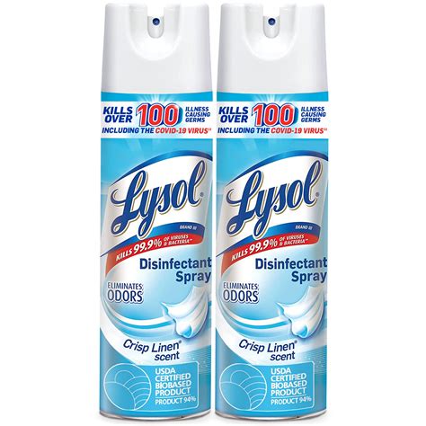 Lysol Disinfectant Spray Value Pack Crisp Linen Scent 2 19 Oz Pick Up In Store Today At Cvs