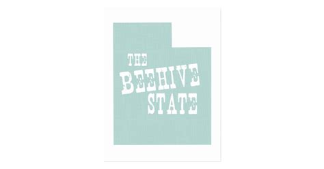 Utah State Motto Slogan Postcard Zazzle