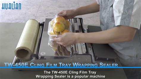 TW 450E Cling Film Tray Wrapping Sealer YouTube