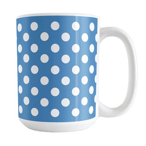 Blue Polka Dot Mug Mugs Mugs Set Blue Polka Dots