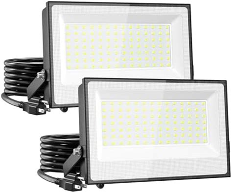 CHARON LED Flood Lights Outdoor 100W Plug In Outside Work Light