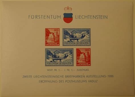 1936 Briefmarken Liechtenstein Block W14 Postfrisch Kaufen Auf Ricardo