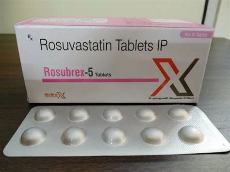 Rosubrex Rosuvastatin Tablets Ip 5 Mg, For Clinical, Packaging Type ...