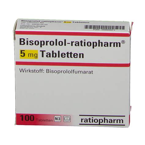 Bisoprolol Ratiopharm Mg Tabletten St Shop Apotheke