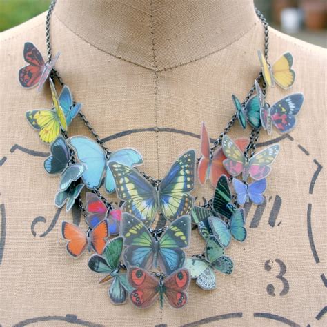 Multi Butterfly Necklace Contemporary Necklaces Pendants By