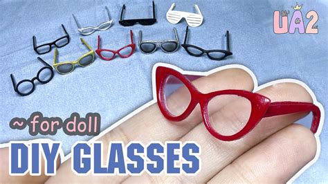 Diy How To Make Doll Glasses With Free Template Youtube