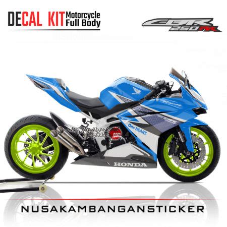 Decal Cbr Rr Racing Strip Honda Biru Tosca Nusakambangan Sticker