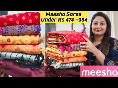 Meesho Festive Wear Banarsi Silk Cotton Silk Saree HaulMeesho Festive