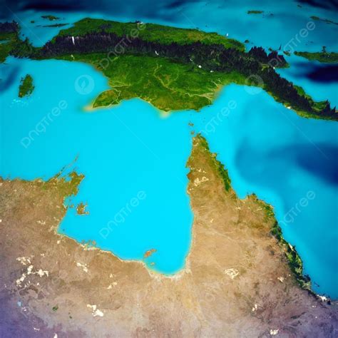 North Australia And Papua New Guinea Island Map Elements Of This Image ...