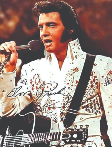 Elvis Presley Signed Photo 8 5x11 Autograph Signature Original Poster