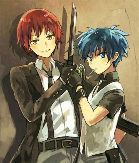 Karma Nagisa Knife Cool Suit Outfit Assassination Classroom