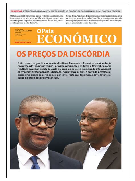 Capa Do Jornal Econ Mico O Pa S A Verdade Como Not Cia