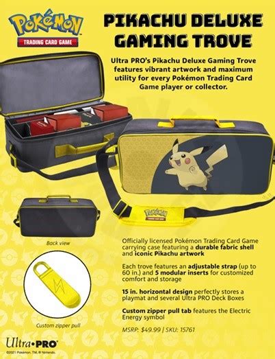 Ultrapro Pok Mon Pikachu Deluxe Gaming Trove