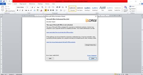 Cara Mengatasi Product Activation Failed Pada Microsoft Office