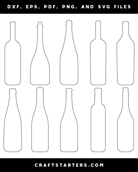 Wine Bottle Template Printable