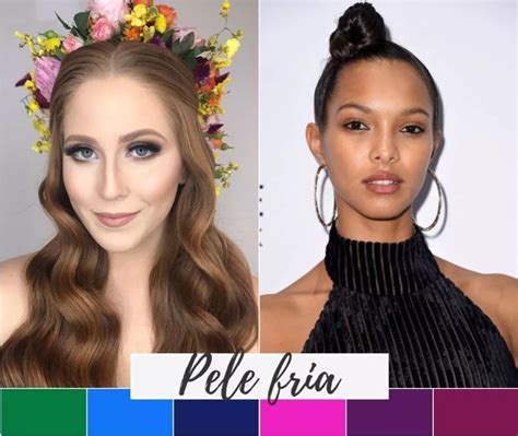 Colorimetria Pele Fria Em Cores De Cabelo Tons De Pele Quentes