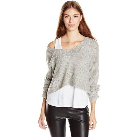 Wildfox Womens La Dolce Vita Terra Crop Sweater Fashion White