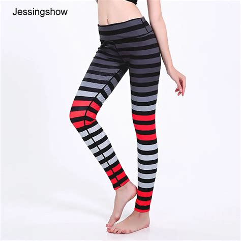 Jessingshow Fitness Athleisure Women Leggings 2019 New Colorful Red