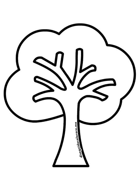 Albero Semplice Disegni Da Colorare