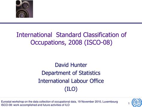 Ppt International Standard Classification Of Occupations 2008 Isco