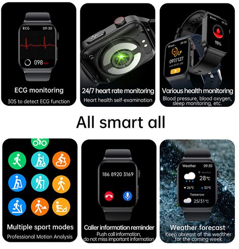 E Smart Watch Diabetes Smartwatch Monitor Glucose Ecg Ppg Blood