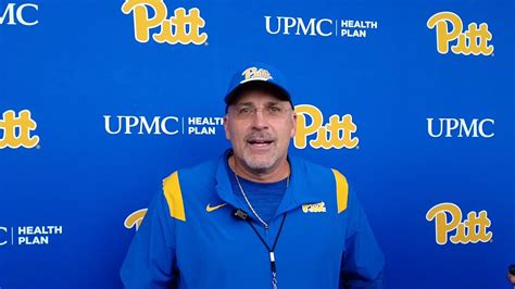 Pitt Football Training Camp Pat Narduzzi Youtube