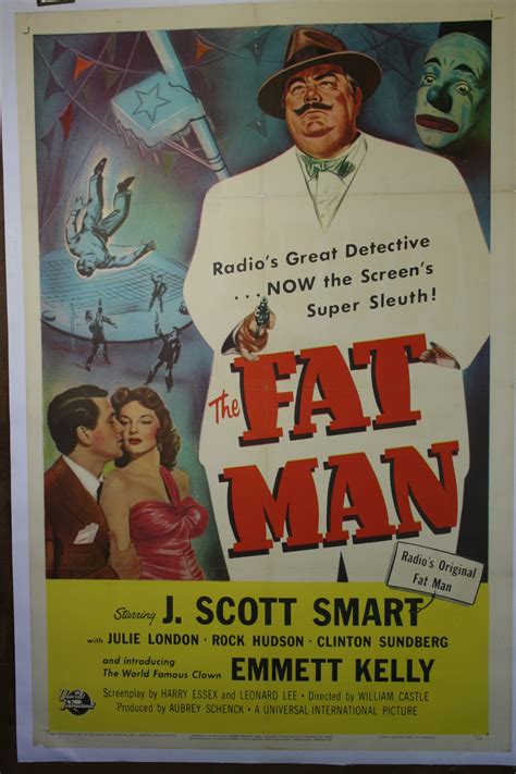 THE FAT MAN Original Movie Poster - Original Vintage Movie Posters