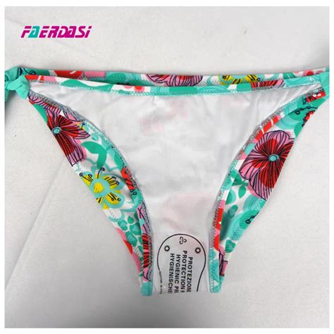 Floral Print Bikini Set Women Push Up Biquini New Bandage Swimsuit Summer Bandeau Swimwear
