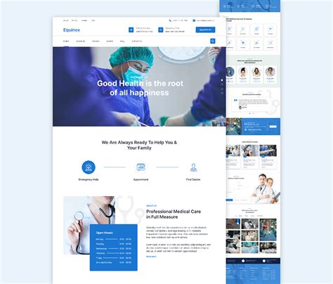 Medical Website Template Design on Behance