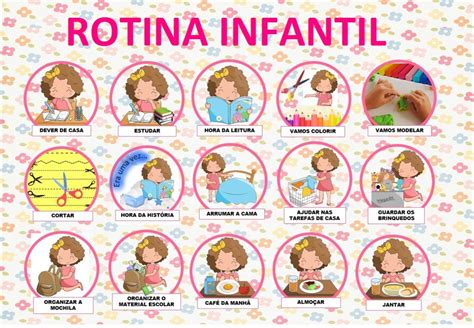 Rotina Para Imprimir Educação Infantil BRAINCP