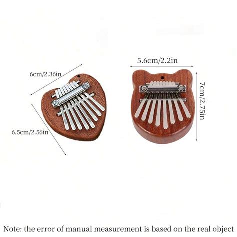 Piano pulgar mini de 8 teclas Kalimba piano de 5 dedos de acrílico