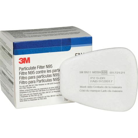 3m Particulate Filter 5n11 For Respirator 6200 10pcs Box Dade