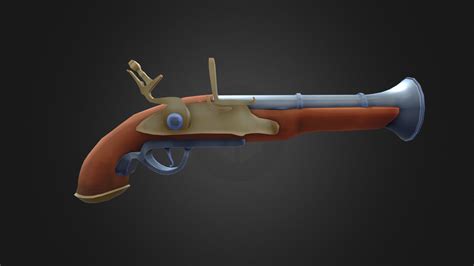 Stylized Blunderbuss Download Free 3d Model By Stefan