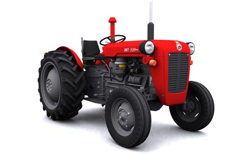 3d Model Of Imt 539 Tractor