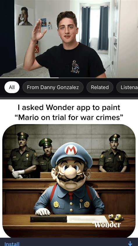 Mario is on trial for war crimes : r/DannyGonzalez