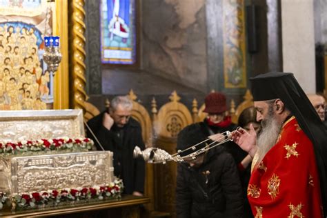 Procesiune Cu Moa Tele Sfin Ilor De Mucenici La M N Stirea Antim