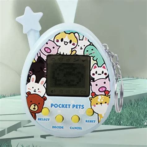 Тамагочи голубой, черно-белый дисплей, электронный питомец - купить с ...