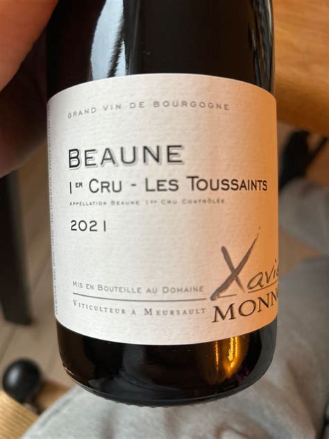 Xavier Monnot Beaune Er Cru Les Toussaints France Burgundy