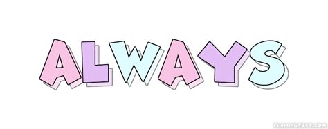 Always Logo Free Logo Design Tool From Flaming Text
