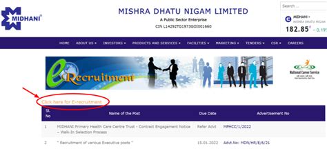 Midhani Recruitment Free Job Alert Baseswiki Org